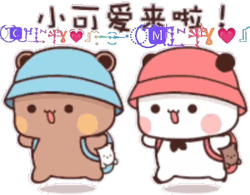 Hats Teddy Bears Chinese Writing