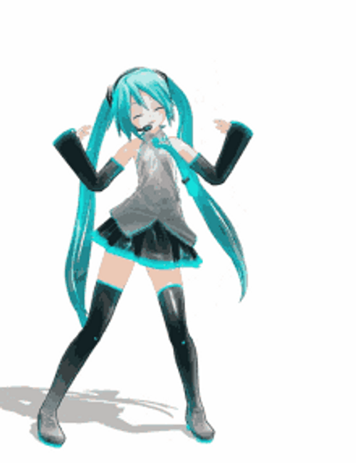 Free: Anime Gif Transparent Background - Dancing Anime Girl Gif Transparent  