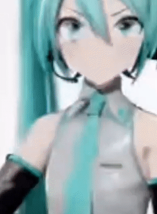 Hatsune Miku Close Up Green Hair White Shirt