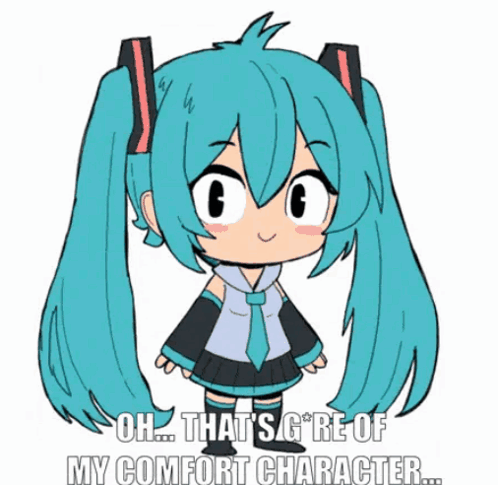 Hatsune Miku Comfort Character GIF