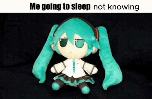 Hatsune Miku Doll With Headphones GIF