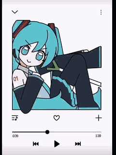 Hatsune Miku Lying On Chair Listening To Music GIF