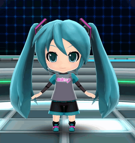 Hatsune Miku Wearing Shirt