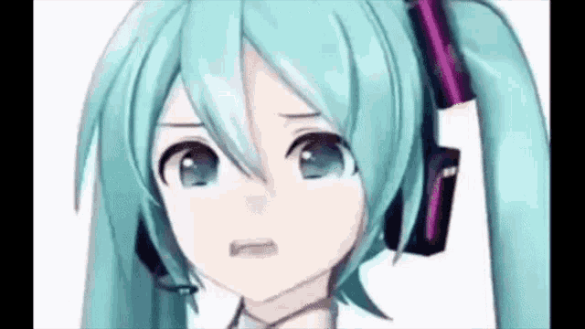 Hatsune Miku Yikes Face GIF