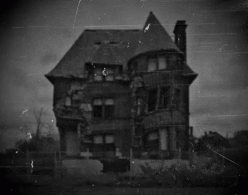 Haunted House Blinking Lights GIF