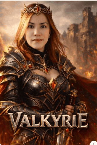 Haunted Valkyrie Woman Riding Horse