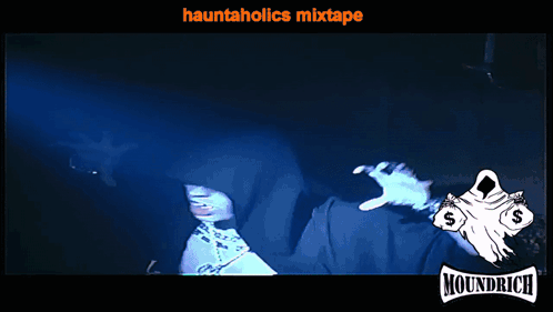 Hauntholics Mixtape Ghost Holding Bag Of Money GIF