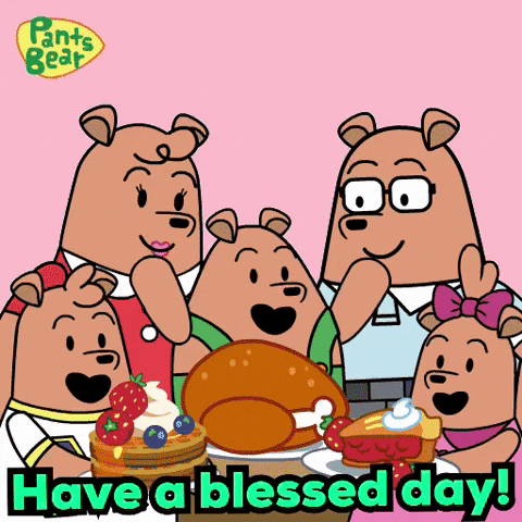 Have A Blessed Day Cartoon Bears GIF