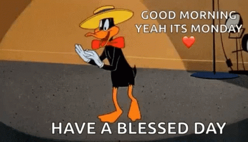 Have A Blessed Monday Ahead Daffy Duck GIF
