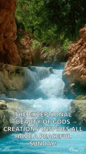 Have A Blessed Sunday Waterfall GIF