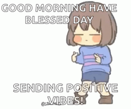 Have A Blessed Wednesday Cartoon Girl Giving Hearts GIF