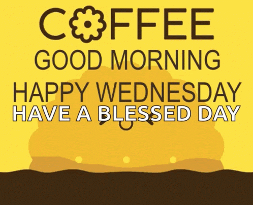 Have A Blessed Wednesday Cute Biscuit In Coffee GIF