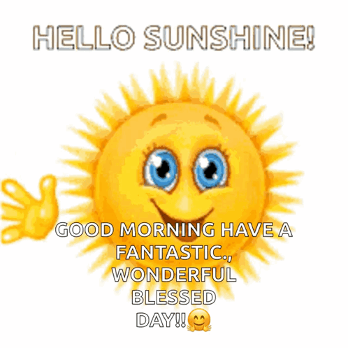 Have A Blessed Wednesday Happy Sun Waving GIF