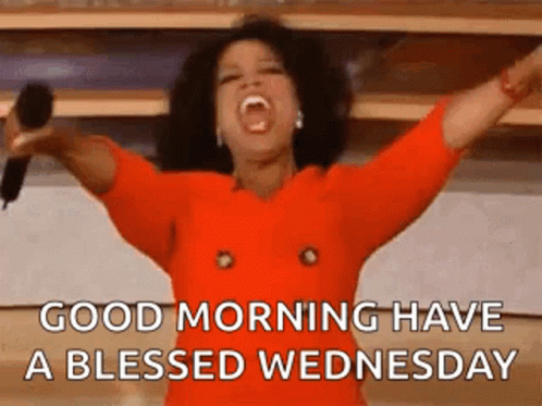 Have A Blessed Wednesday Oprah Screaming GIF