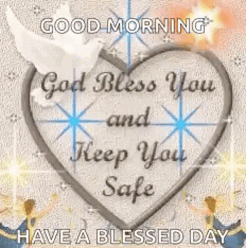 Have A Blessed Wednesday Sparkling Silver Heart GIF