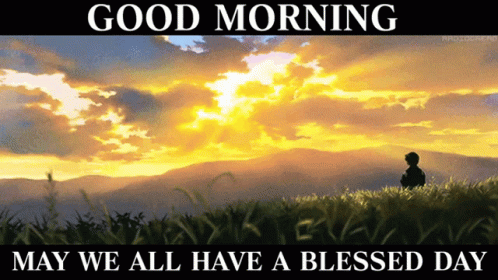 Have A Blessed Wednesday Sunrise Over Mountains GIF