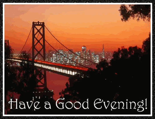 Have a Good Evening Postcard