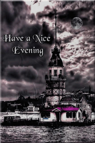 Have A Good Evening Purple Castle GIF