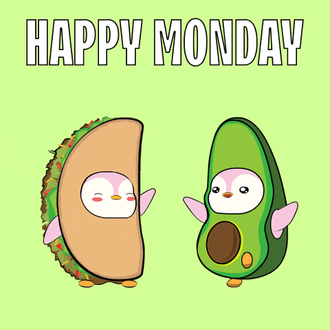 Have A Good Monday Avocado Turning GIF