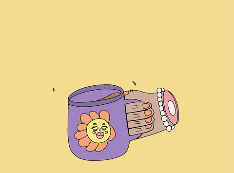 Have A Good Monday Coffee Splash GIF