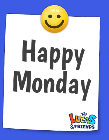 Have A Good Monday Smiley Stamp GIF
