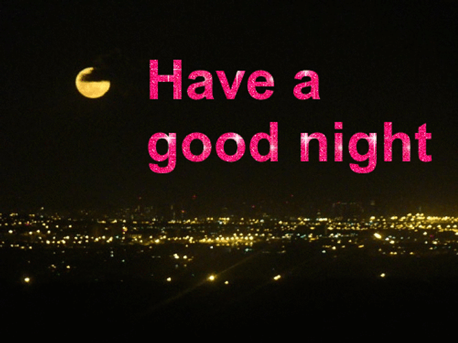 Have A Good Night City Lights GIF