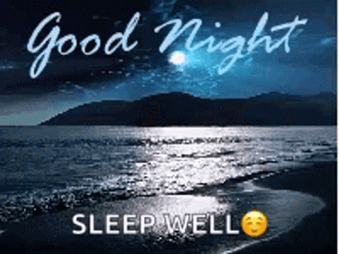 Have A Good Night Moon Over The Sea GIF