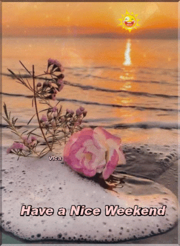 Have A Good Weekend Bubbly Sun Emoji GIF