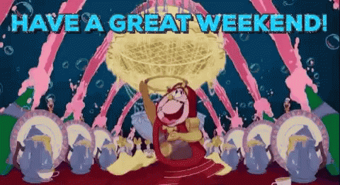Have A Good Weekend Cogsworth Dancing GIF