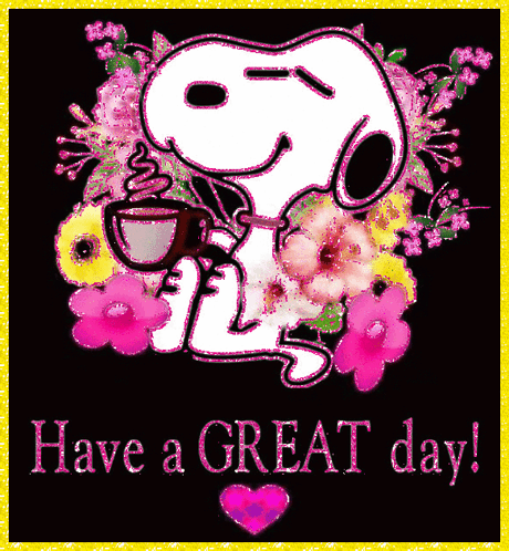 Have A Great Evening Snoopy GIF