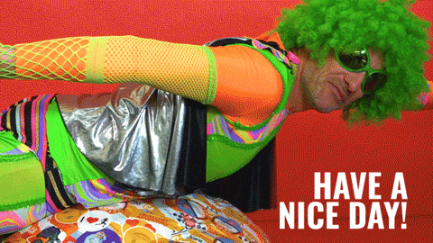 Have A Great First Day Guy With Wicked Costume GIF