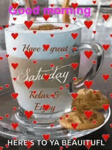 Have A Great Saturday Coffee With Biscuits GIF