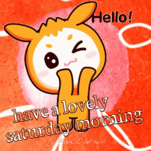 Have A Great Saturday Cute Cartoon Character GIF
