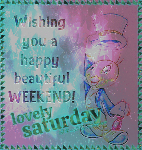 Have A Great Saturday Jiminy Cricket Pinocchio GIF