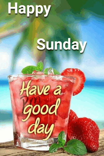 Have A Great Sunday Strawberry Cravings GIF