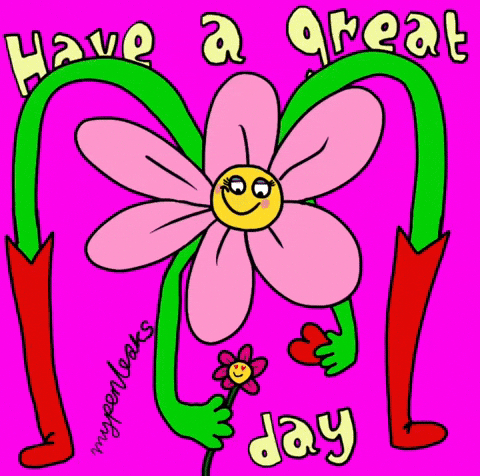 Have A Great Wednesday Flower Long Legs GIF