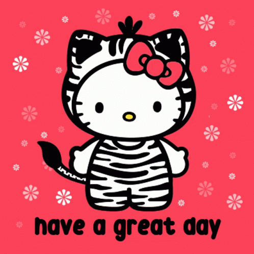 Have A Great Wednesday Hello Kitty GIF