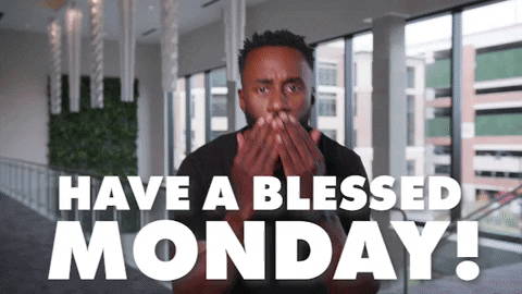 Have A Monday Blessings Flying Kiss GIF