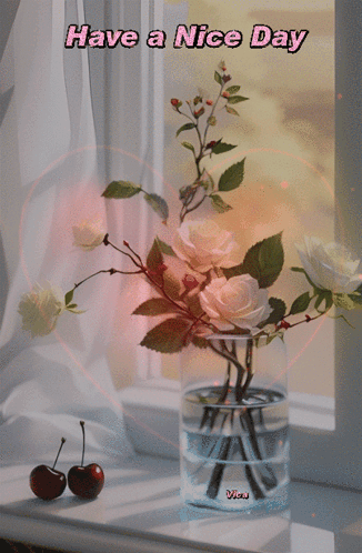 Have a Nice Day Vase of Flowers