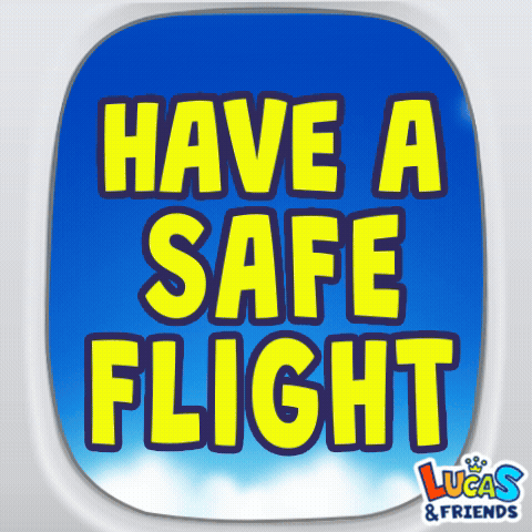 Have a Safe Flight Sticker