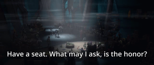 Have A Seat What May I Ask GIF