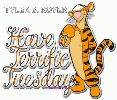 Have A Terrific Animated Tuesday Tigger GIF