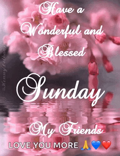 Have A Wonderful And Blessed Sunday My Friends Love You More . GIF