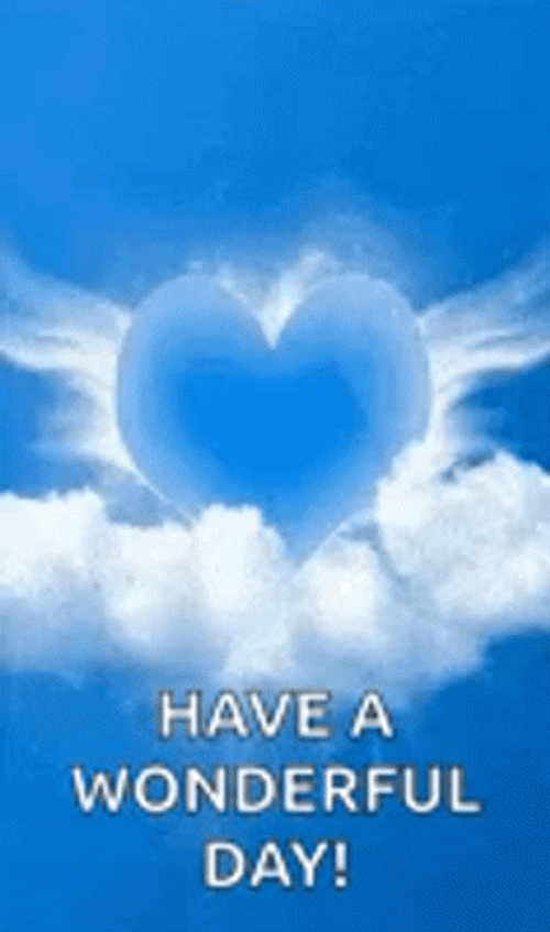 Have A Wonderful Day Heart Cloud Heaven GIF