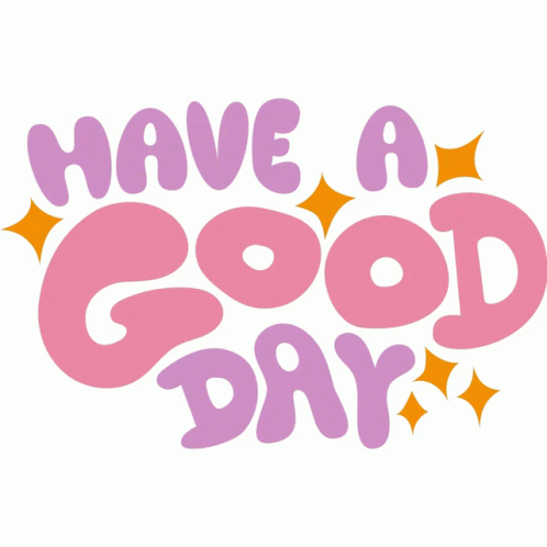 Have A Wonderful Day Purple Pink Calligraphy GIF