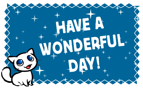 Have A Wonderful Monday Sparkly Cat GIF
