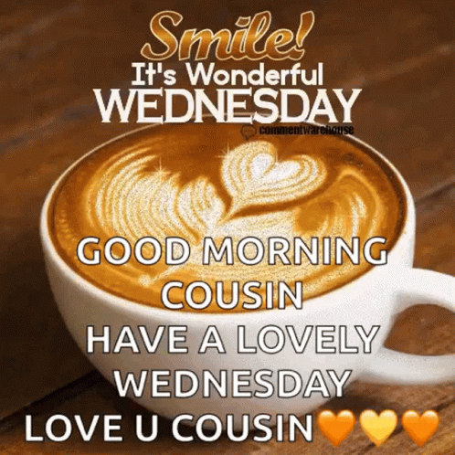Have A Wonderful Wednesday Latte Art GIF