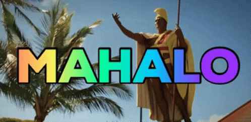 Thank You So Much Hawaii GIF