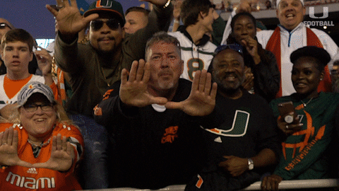Hawaii Audience Cheering Football Game GIF