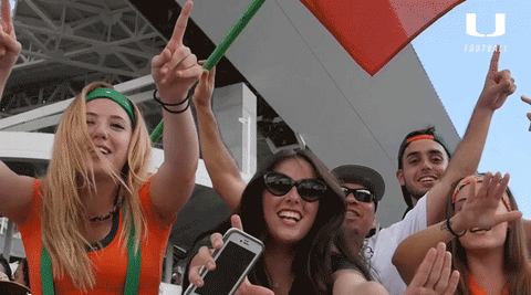 Hawaii Game Cheering People For Football GIF